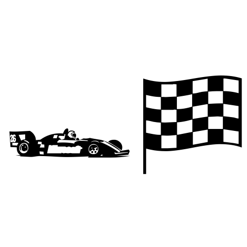 🏎🏁 Emoji Domain black and white Symbola rendering